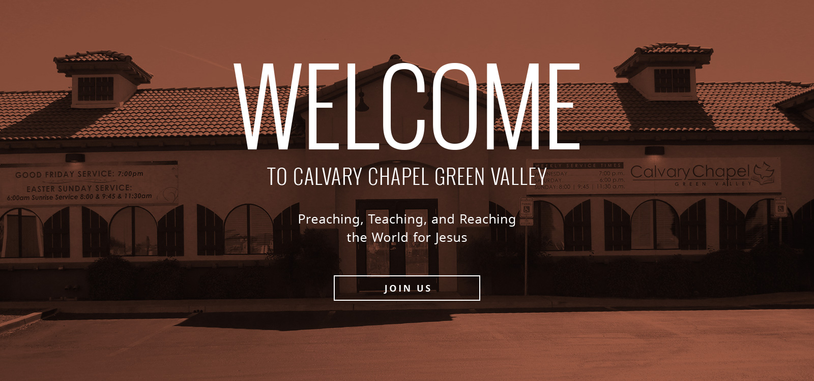 Are the Calvary Chapel live services televised?
